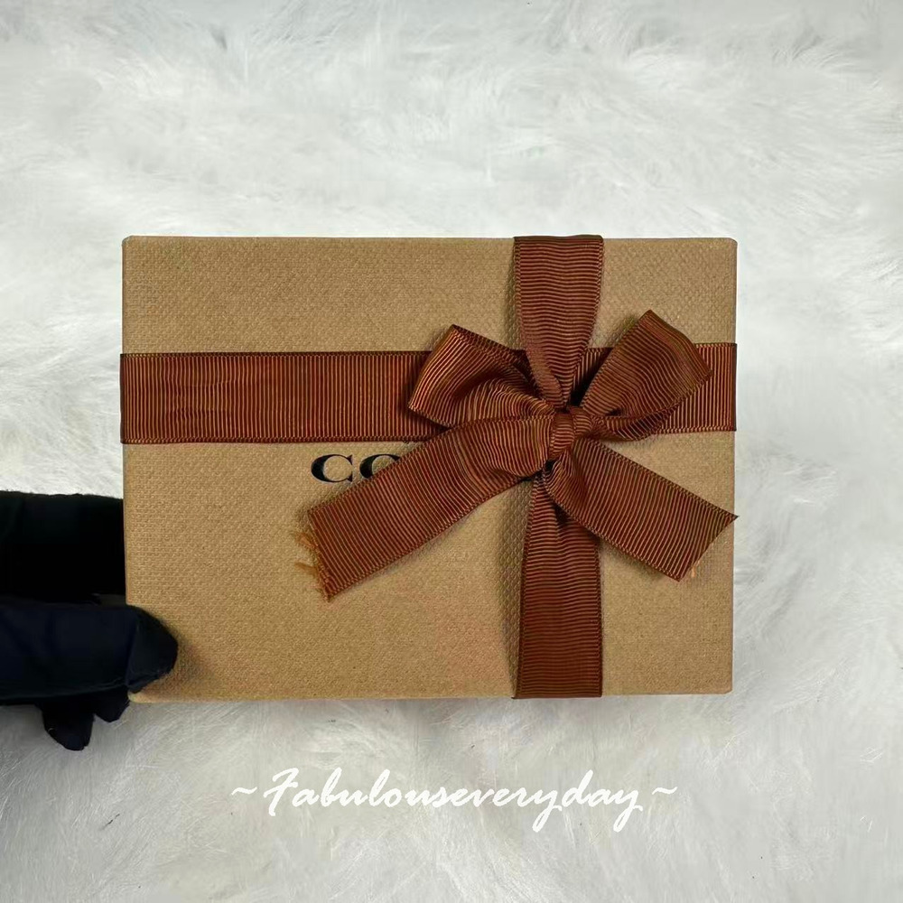 Coach Small Gift Box With Ribbon NWT 6.25" X 5" X 2"